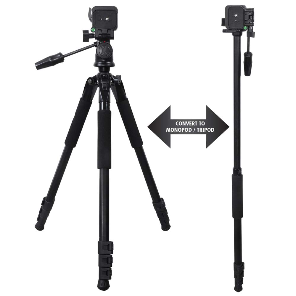 Elite Professional Heavy Duty Camera Tripod for DSLR Cameras/Camcorders (80 Inch)