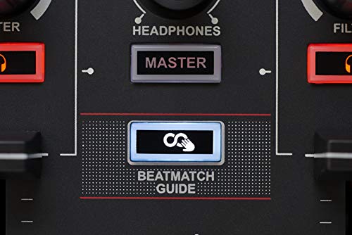 Hercules DJControl Inpulse 200 – DJ controller with USB, ideal for beginners learning to mix - 2 tracks with 8 pads and sound card - Software and tutorials included