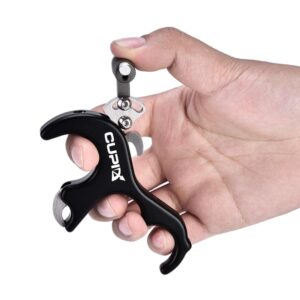 Tru Ball Three Finger Release,Bow Release,Thumb Bow Release,Archery Thumb Release,Archery Compound Release Aid Aluminum Alloy 3 Finger Grip Bow Hunting Thumb Caliper 4 Colors to