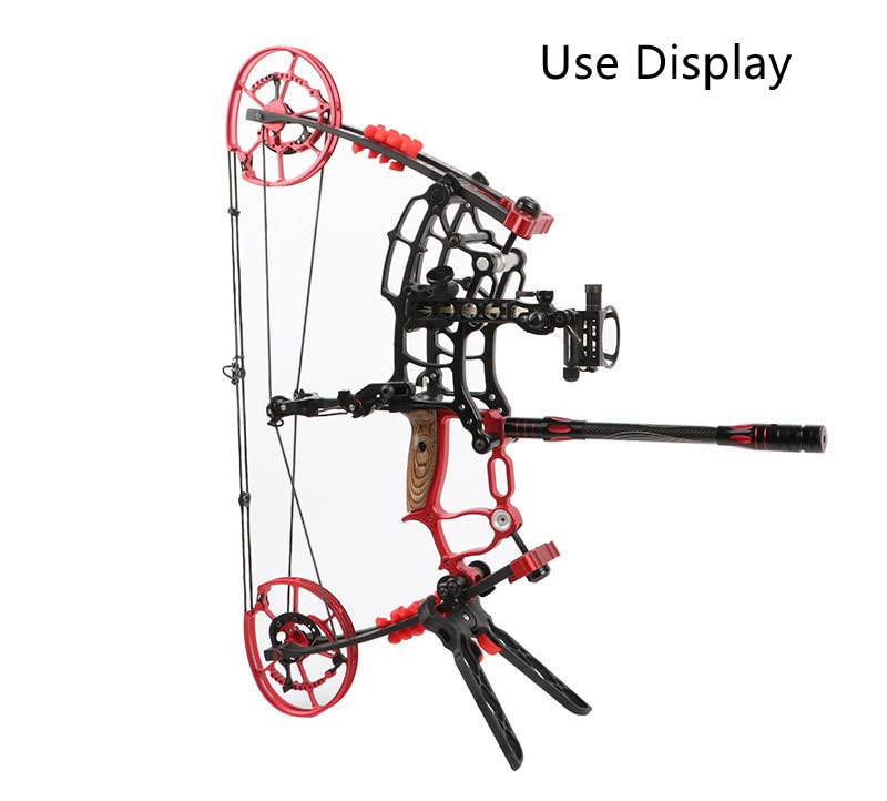 Archery Bow Stand Rack Folding Portable Compound Bow Clamp Kick Stand Holder Leg Rack Bracket Long/Short(Long) Archery Bow Stand for Compound Bow Bow Stand for Compound Bow