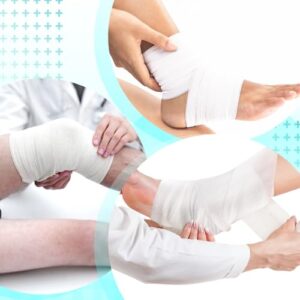 12 Pieces Self Adhesive Bandage Wrap Tape Stretch Self Adherent Cohesive Toe Tape for Sports, Wrist, Ankle, 5 Yards Each (White, 2 Inches)