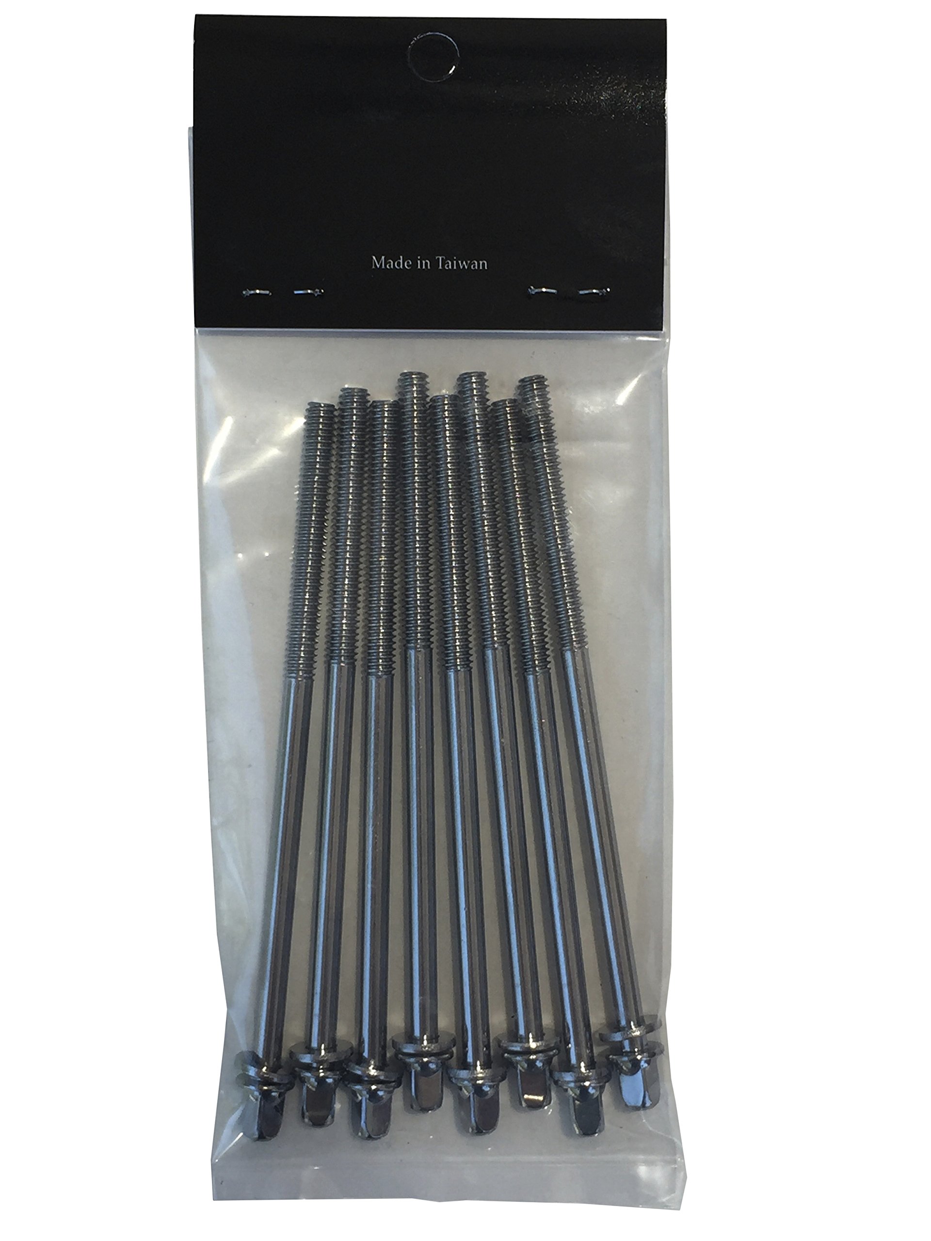 ROSS Percussion 7/32 * 110mm Tension Rods for Bass Drum - 8 Pack