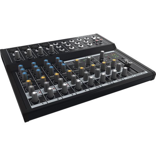 Mackie Mix12FX 12-Channel Compact Mixer with G-MIXERBAG-1212 Padded Nylon Mixer Bag & PB-S3410 3.5 mm Stereo Breakout Cable, 10 feet Bundle