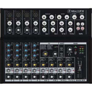 Mackie Mix12FX 12-Channel Compact Mixer with G-MIXERBAG-1212 Padded Nylon Mixer Bag & PB-S3410 3.5 mm Stereo Breakout Cable, 10 feet Bundle