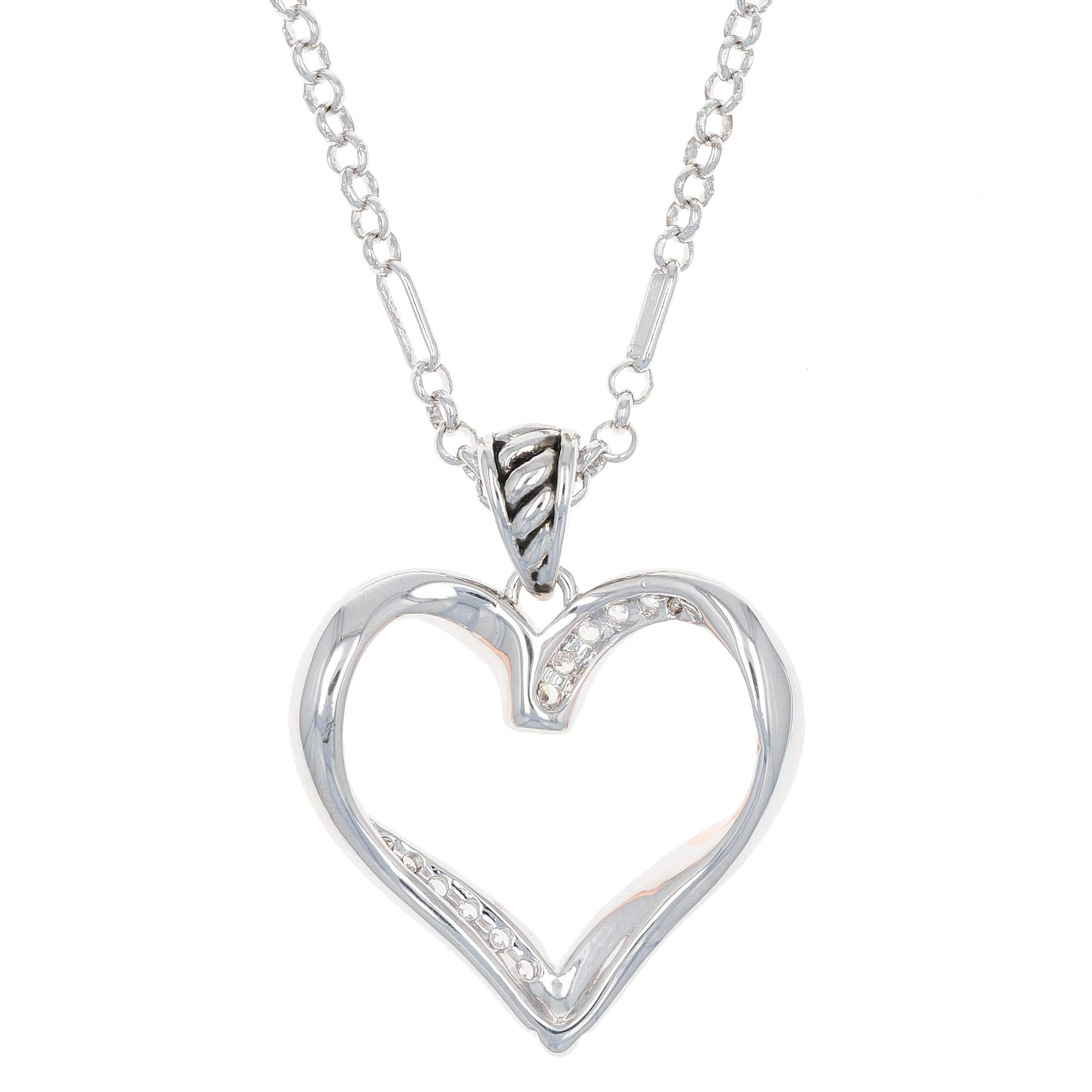 Montana Silversmiths Facets of Love Rose Gold Heart Necklace - NC3979RG