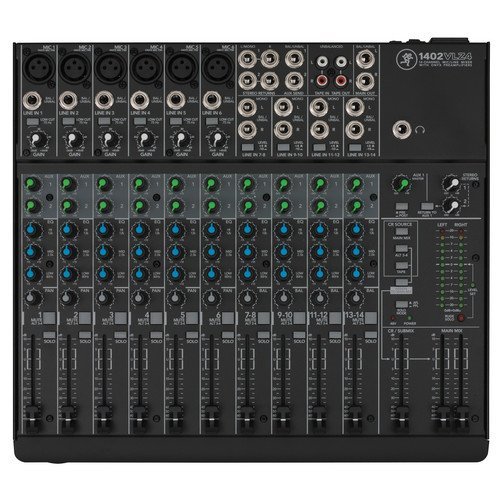 Mackie 1402VLZ4 14-Channel Compact Mixer with G-MIXERBAG-1515 Padded Nylon Mixer/Equipment Bag & PB-S3410 3.5 mm Stereo Breakout Cable, 10 feet Bundle