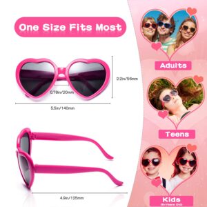 Pibupibu 20 Pack Red Heart Sunglasses for Women, Fun Cute Heart Shaped Sunglasses Bachelorette Party Bulk