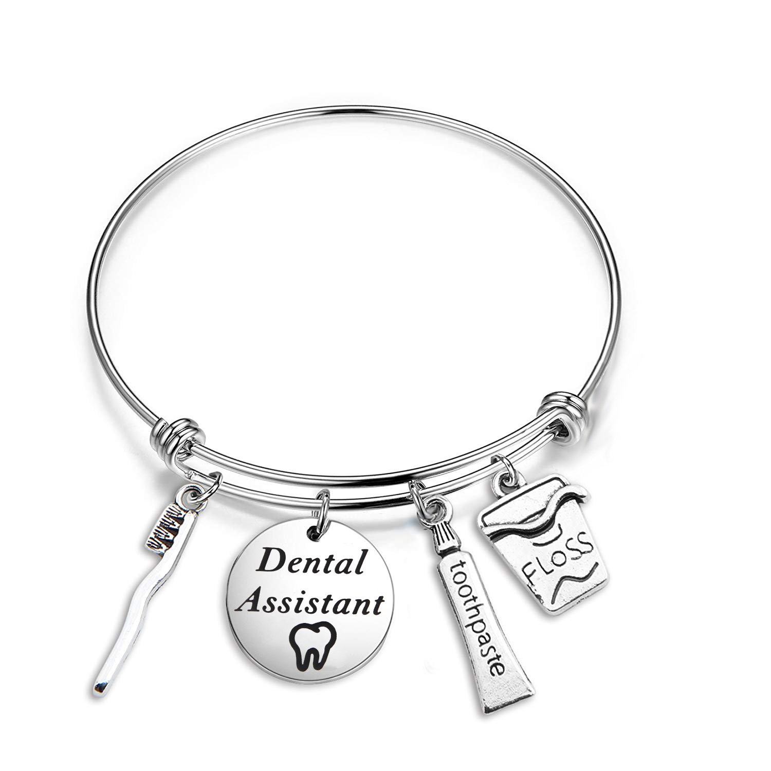 CHOROY Dentist Bracelet Dental Assistant Bracelet Dentist Graduation Gift Dental Hygienist Jewelry Future Dentist Gift (Dentist Assistant Bracelet)