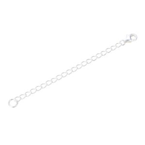 1pc Adabele Authentic 925 Sterling Silver Jewelry Making Cable Chain Extender Removable Adjustable 3 inch Extension for Necklace Anklet Bracelet SS303-3