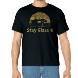 Retro Sunset RV Stay Class C Camping Camper Gift T-Shirt