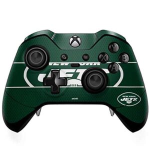 skinit decal gaming skin compatible with xbox one elite controller - officially licensed nfl new york jets zone block design