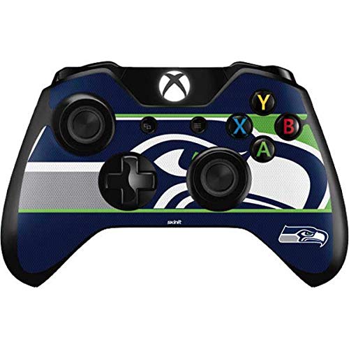 Skinit Decal Gaming Skin Compatible with Xbox One Controller - Officially Licensed NFL Seattle Seahawks Zone Block Design