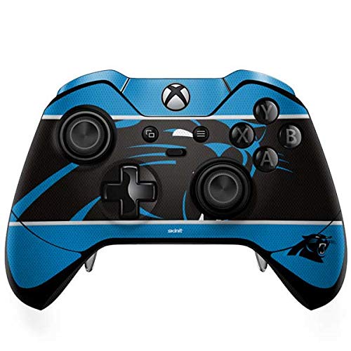 Skinit Decal Gaming Skin Compatible with Xbox One Elite Controller - Officially Licensed NFL Carolina Panthers Zone Block Design