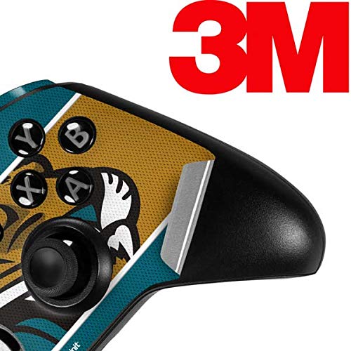 Skinit Decal Gaming Skin Compatible with Xbox One Elite Controller - Officially Licensed NFL Jacksonville Jaguars Zone Block Design