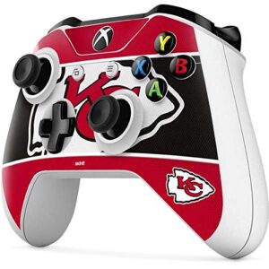 Skinit Decal Gaming Skin Compatible with Xbox One S Controller - Officially Licensed NFL Kansas City Chiefs Zone Block Design