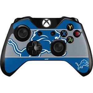 skinit decal gaming skin compatible with xbox one controller - officially licensed nfl detroit lions zone block design