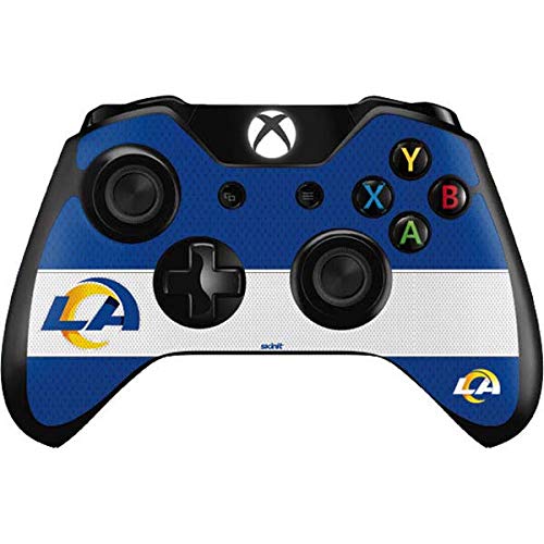 Skinit Decal Gaming Skin Compatible with Xbox One Controller - Officially Licensed NFL Los Angeles Rams Zone Block Design