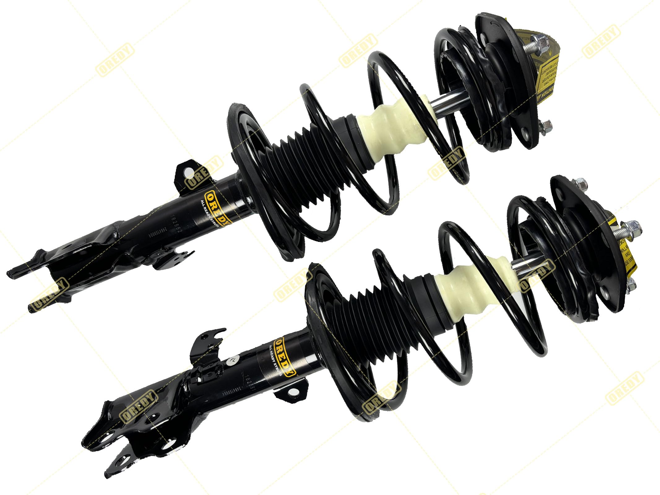 OREDY 2 Front Struts for Toyota Corolla 2009 2010 2011 2013 1.8L USA Built w/ M10 Stud Shock Absorbers w/Coil Spring Assembly - 572598 572597