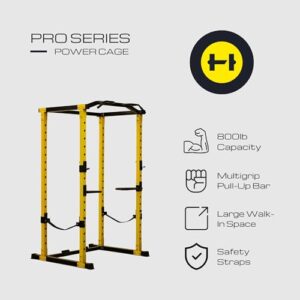 HulkFit Pro Series Power Cage and Home Gym Attachments - Yellow