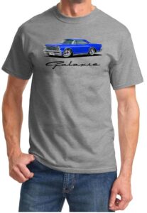 1966 ford galaxie 500 hardtop full color design tshirt medium grey