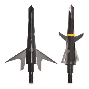 swhacker 4 blade hybrid crossbow broadhead 125 gr. 2.25in. 3 pk. black, one size