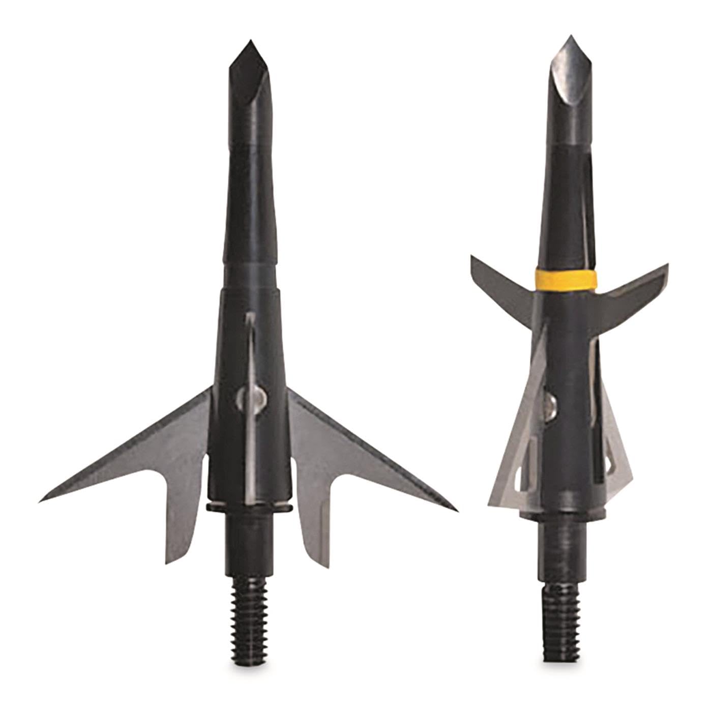 Swhacker 4 Blade Hybrid Crossbow Broadhead 125 Gr. 2.25in. 3 PK. Black, One Size