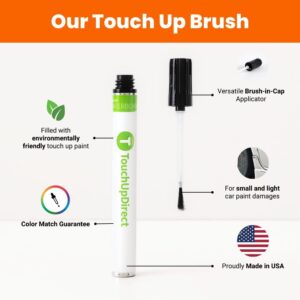 TouchUpDirect UH Tuxedo Black Compatible with Ford Exact Match Touch Up Paint Brush - Essential Kit