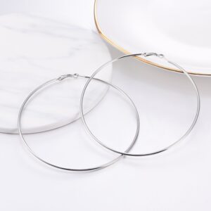 Stainless Steel Hoop Earrings Womens Jewelry Circle Round Vintage Huggie Earrings Women