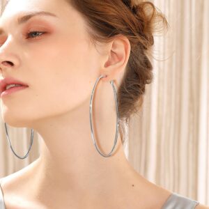 Stainless Steel Hoop Earrings Womens Jewelry Circle Round Vintage Huggie Earrings Women