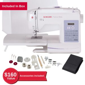 SINGER | 5560 Computerized Sewing Machine with Included Accessory Kit, Hard Cover & Extension Table, 203 Stitch Applications - Perfect for Beginners