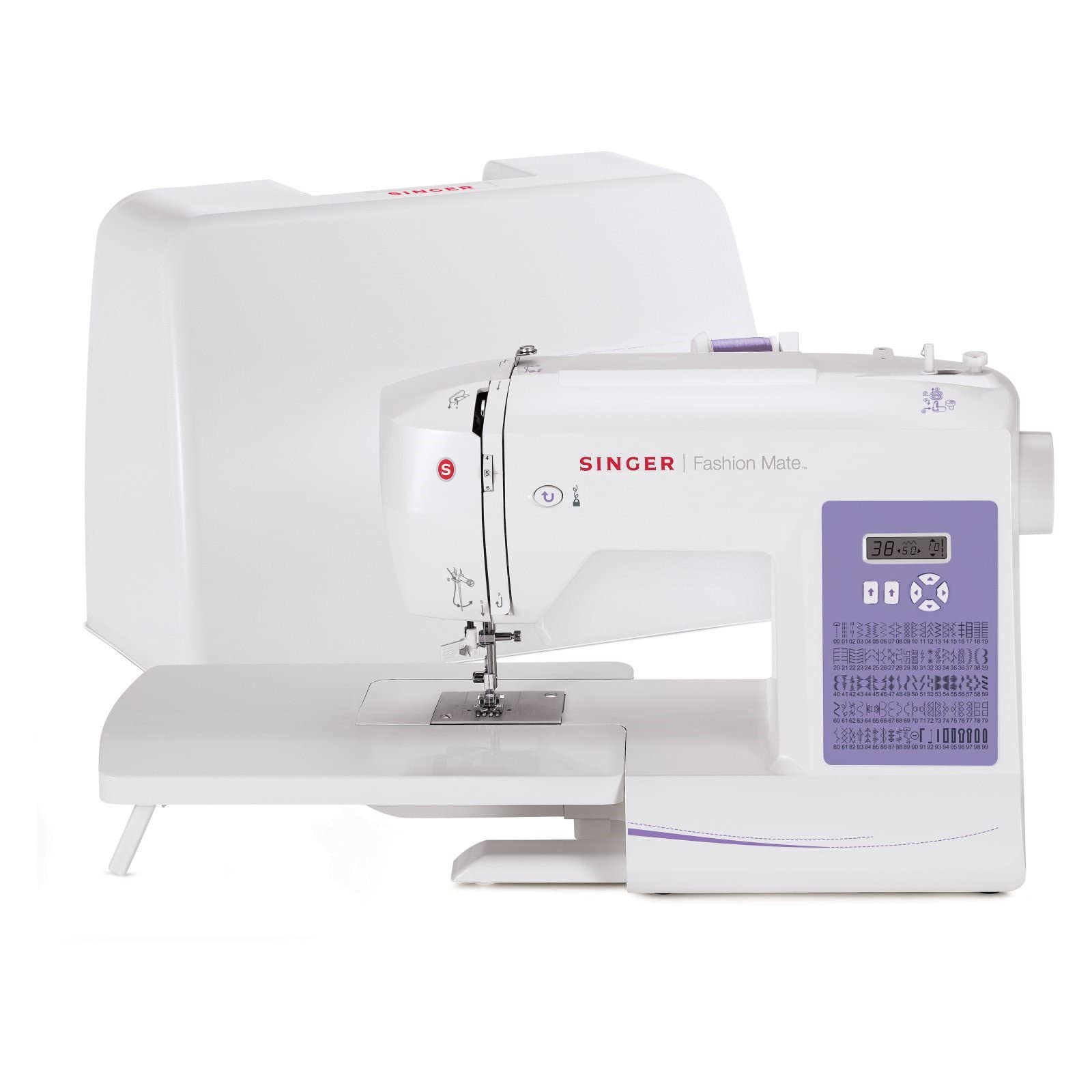 SINGER | 5560 Computerized Sewing Machine with Included Accessory Kit, Hard Cover & Extension Table, 203 Stitch Applications - Perfect for Beginners