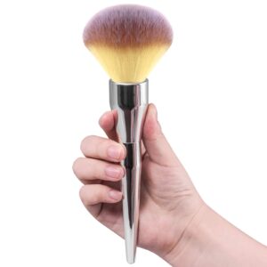 foundation brush,daubigny large powder brush flat arched premium durable kabuki makeup brush perfect for blending liquid,cream and flawless powder,buffing, blending,concealer …