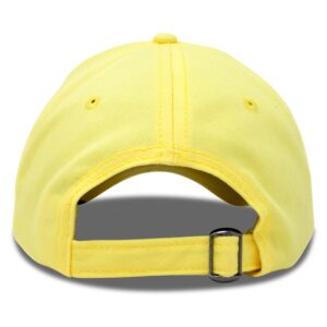 DALIX Baseball Cap Dad Hat Plain Men Women Cotton Adjustable Blank Yellow