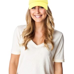 DALIX Baseball Cap Dad Hat Plain Men Women Cotton Adjustable Blank Yellow