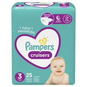 Pampers Pampers Cruisers Diapers Size 3, 25 ct (Pack of 4)