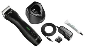 andis pulse zr ii 5-speed detachable blade clipper, cordless, removable lithium ion battery - black, dogs