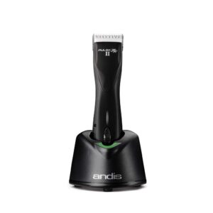 Andis Pulse Zr II 5-Speed Detachable Blade Clipper, Cordless, Removable Lithium Ion Battery - Black, dogs