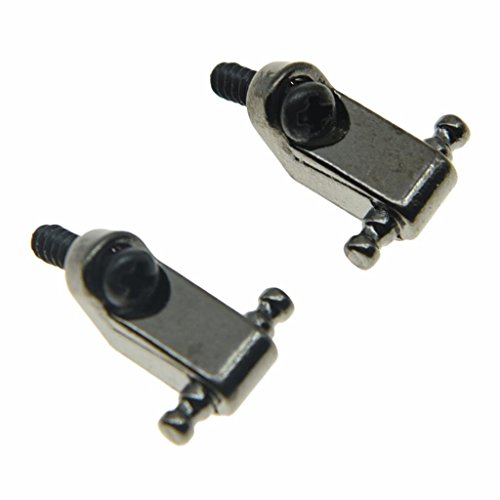 KAISH Set of 2 Guitar String Trees Guitar String Retainer Bar Guides for USA Strat/Tele Black