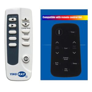 Replacement for Kenmore Air Conditioner Remote Control 5304495111 for Model 253.76062 253.76062312 253.76062410 253.76062411 253.76063 253.76063312 253.76063410 253.76063411 253.76080 253.76080310