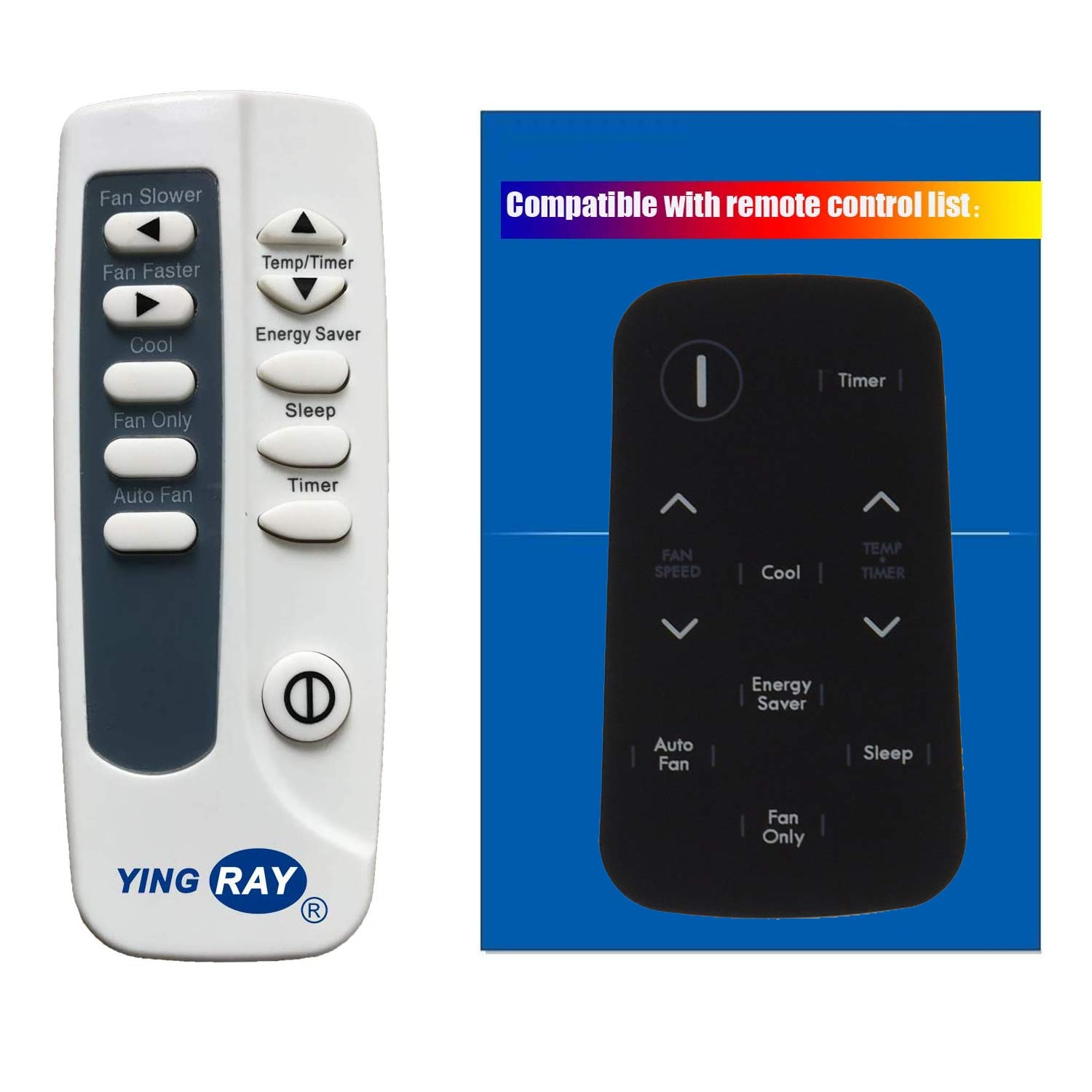 Replacement for Kenmore Air Conditioner Remote Control 5304476181 for Model 253.35005 253.35008 253.35010 253.35012 253.70051 253.70051010 253.70051011 253.700510110 253.70051012 253.70051013