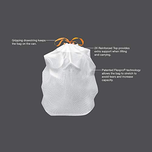 HDX 13 Gal. FlexPro Reinforced Top Drawstring Kitchen Bags (150-Count)