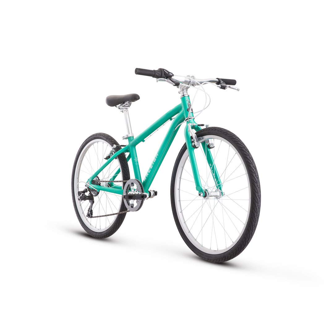 Raleigh Bikes Alysa 24 Kids Flat Bar Road Bike for Girls Youth 8-12 Years Old, Teal