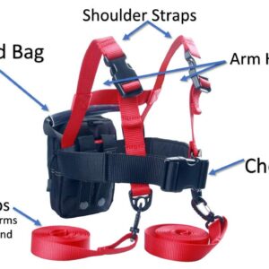 GSM Brands Ski Trainer Harness with Leash for Teaching Kids Skiing Safely