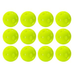 franklin sports plastic practice golf balls - indoor + outdoor training golf balls - best for chipping + putting practice - official size golf balls - 12 pack