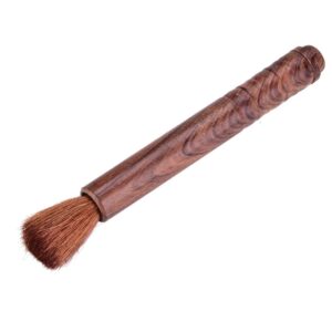 Guitar Cleaner Brush, High End Wool Brush Musical Instrument Cleaning Tool Violin Rosin Cleaner (Rosewood)