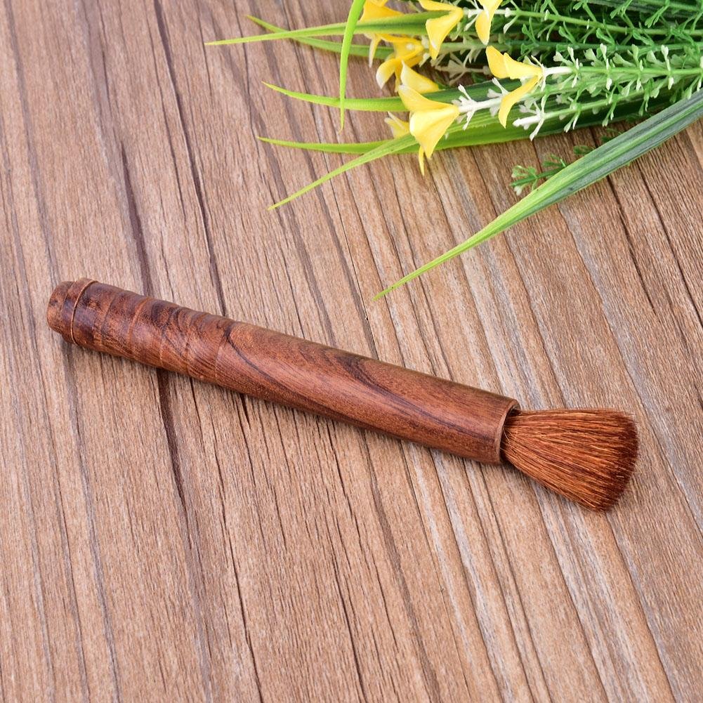 Guitar Cleaner Brush, High End Wool Brush Musical Instrument Cleaning Tool Violin Rosin Cleaner (Rosewood)