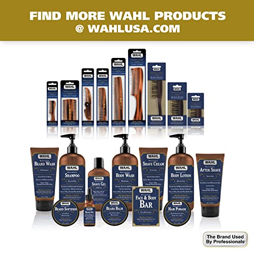 WAHL Hair Pomade for Styling with Essential Manuka/Meadowfoam Seed/Clove & Moringa Oil for Control Hold Shine - Model 805611A