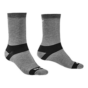 Bridgedale Men's Coolmax Base Layer Liner Socks - 2 Pack, Grey, X-Large