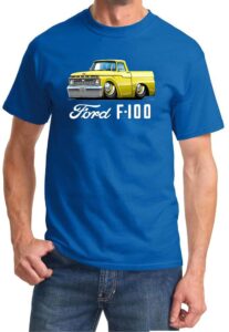 1966 ford f100 f-100 pickup truck full color design tshirt xl royal