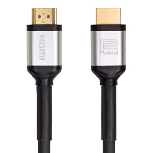 Roland Black Series 2.0 High-Density HDMI Cable Supports 3D/4K HD (RCC-25-HDMI), 25-Feet